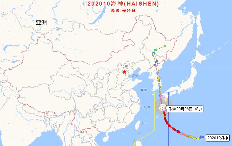 台风海神最新登陆路径动态分析